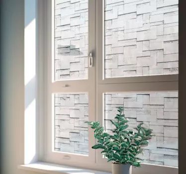 Pellicola adesiva per vetri consistenza translucida - TenStickers