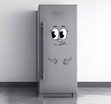 Adesivo per frigo vinilo cara - TenStickers