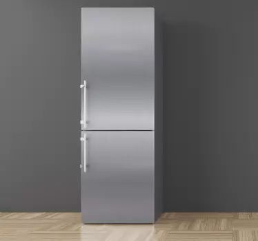 Adesivo per frigo vinilo nevera acero - TenStickers