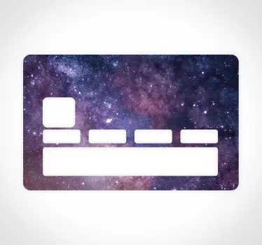 Adesivo carta di credito universo - TenStickers