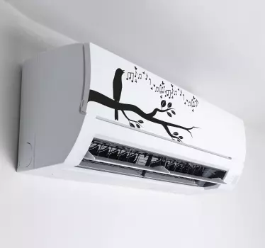 Adesivo murale uccello che canta - TenStickers