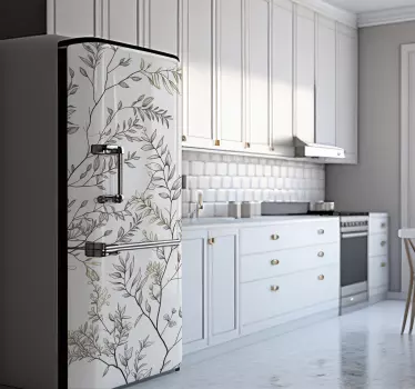 Adesivo per frigo vinilo ramas - TenStickers