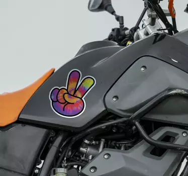 Adesivo moto simbolo della pace delle dita - TenStickers