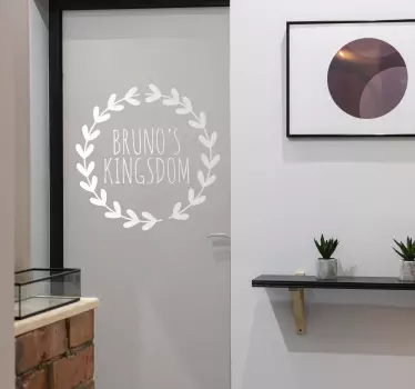 Sticker decorativo corona di alloro - TenStickers