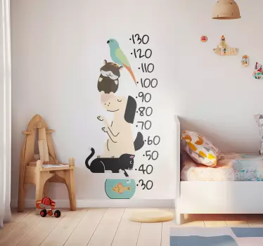Sticker misuratore altezza animali domestici - TenStickers