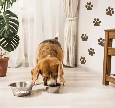Adesivi impronte zampe di cane - TenStickers