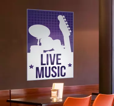 Vetrofania life music - TenStickers
