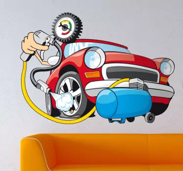 Sticker decorativo pressione gomme - TenStickers