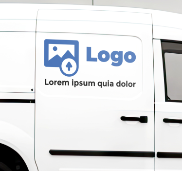 Adesivo per auto testo e logo personalizzati - TenStickers