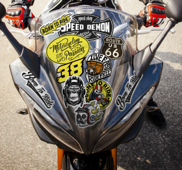 Adesivo per moto pacco bomba originale - TenStickers