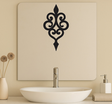 Adesivi animali per bambini bordo damascato a spirale - TenStickers