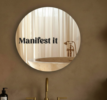 Adesivi animali per bambini citazione moderna "manifestalo" - TenStickers