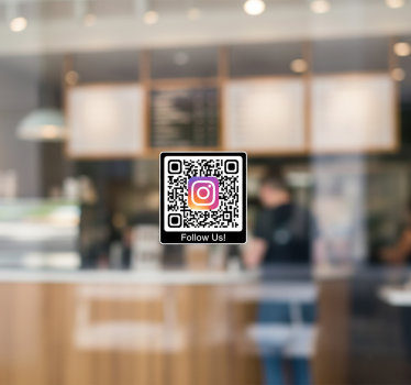 Adesivi animali per bambini cornice qr instagram - TenStickers