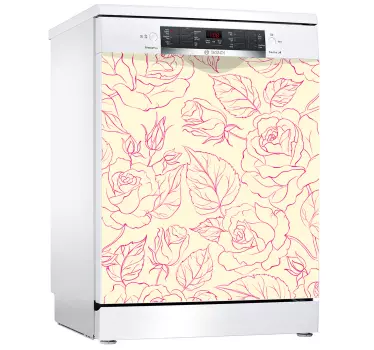 Adesivi animali per bambini motivo floreale rosa - TenStickers