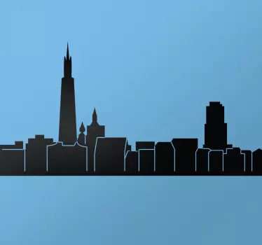 Adesivi animali per bambini silhouette di città - TenStickers
