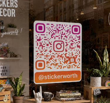 Adesivi animali per bambini tramonto vibrante qr - TenStickers