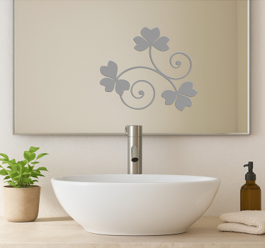 Adesivi animali per bambini vortice floreale trifoglio - TenStickers