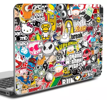 Adesivi diversi per portatile - TenStickers