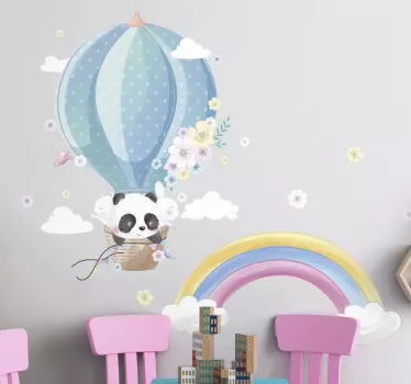 Adesivi murali animali su tono palloncino palloncino vivaio - TenStickers