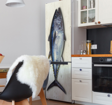 Adesivo per frigo arte realistica del tonno - TenStickers