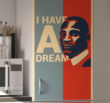 Adesivo per frigo ritratto di leader ispiratore - TenStickers
