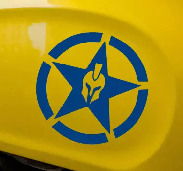 Adesivi spartani per moto da stella - TenStickers