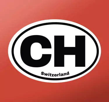 Adesivo per auto Svizzera - TenStickers