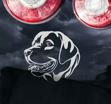 Adesivo animale domestico Adesivo rottweiller monocolore - TenStickers