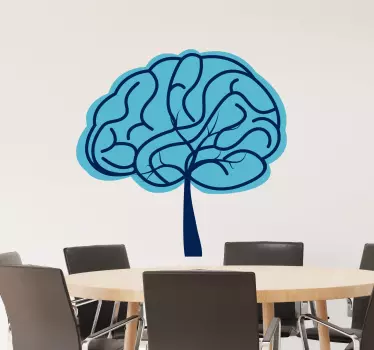 Adesivo arte simbolo del cervello creativo - TenStickers