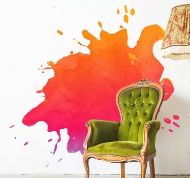 Adesivo astratto esplosione di colori vibranti - TenStickers
