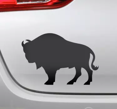 Adesivo auto bisonte polacco - TenStickers