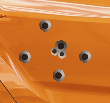 Adesivo auto effetto di tiro - TenStickers