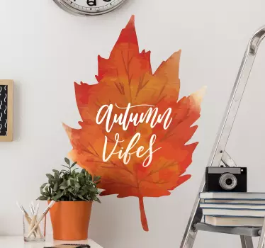 Adesivo autunnale autumn vibes - TenStickers