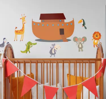Adesivo bambini Arca di Noè - TenStickers