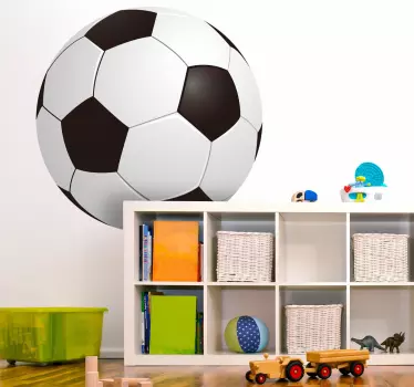 Adesivo bambini pallone da calcio colore - TenStickers
