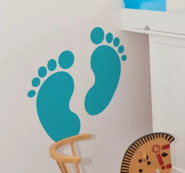 Adesivo bambini piedini di bebè - TenStickers