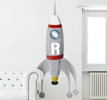 Adesivo bambini razzo R - TenStickers
