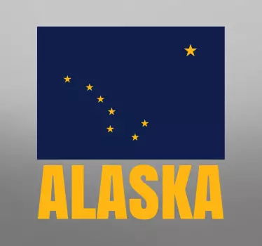 Adesivo bandiera Alaska - TenStickers
