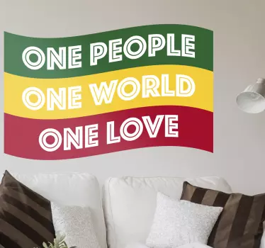 Adesivo bandiera rasta - TenStickers