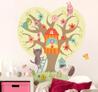Adesivo bebè albero - TenStickers