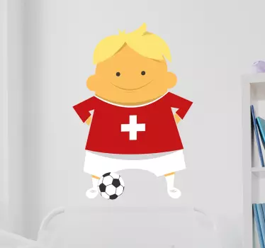 Adesivo calciatore Svizzera - TenStickers