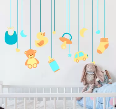 Adesivo cameretta giostrina bebè - TenStickers
