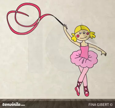 Adesivo cameretta Mia la ballerina - TenStickers