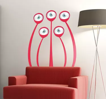 Adesivo cameretta mostro a cinque occhi - TenStickers