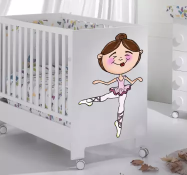 Adesivo cameretta neonato ballerina - TenStickers