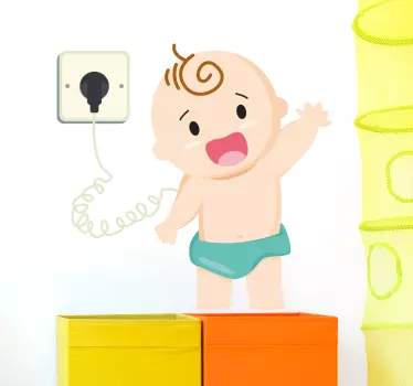 Adesivo cameretta neonato figura infantile fantasiosa - TenStickers