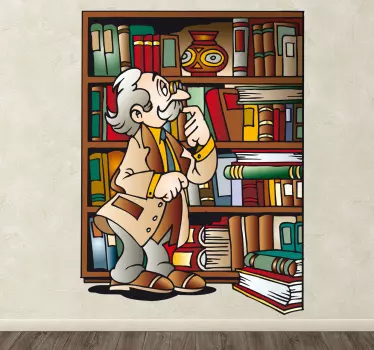 Adesivo camerette libreria del nonno - TenStickers