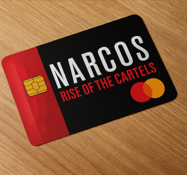 Adesivo carta di credito avvolgimento narcos mastercard - TenStickers