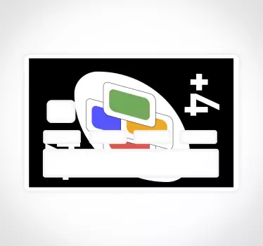 Adesivo carta di credito carta da gioco colorata - TenStickers