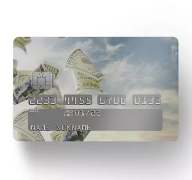 Adesivo carta di credito carta dei soldi volante - TenStickers